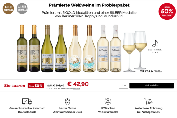 Perfekte Weißweine für gemütliche Abende daheim: Tipps und Angebote